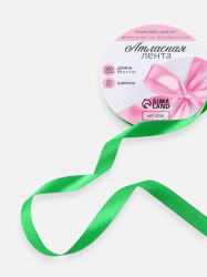 Изображение Лента атласная, 20 мм, 91±1 м, зелёная №19